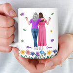 Custom Mug - Personalized Mother's Day Birthday Gifts For Mom, Daughter - Thanks For Being Our Mom