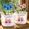 Custom Glass Everlasting Tulips - Personalized Mother's Day Birthday Gifts For Mom, Daughter - Like Mother Like Daughter