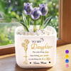 Custom Glass Everlasting Tulips - Personalized Mother's Day Birthday Gifts For Mom, Daughter - My Forever Love