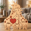 Custom Shaped Wooden Art Puzzle - Personalized Mother's Day Birthday Gifts For Mom, Grandma - Together Tall, Together Strong