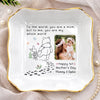 Custom Photo Jewelry Dish - Personalized Baby Shower, Gender Reveal Gifts For New Moms, New Parents - Welcome To The World