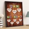 Custom Vertical Poster - Personalized Mother's Day Birthday Gifts For Mom, Grandma - From Mom To Grandma