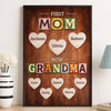 Custom Vertical Poster - Personalized Mother's Day Birthday Gifts For Mom, Grandma - From Mom To Grandma