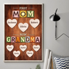 Custom Vertical Poster - Personalized Mother's Day Birthday Gifts For Mom, Grandma - From Mom To Grandma