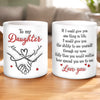 Custom 3D Inflated Effect Printed Mug - Personalized Birthday Gifts For Daughter, Granddaughter - Through My Eyes, You Are Perfect