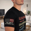 Custom Unisex T-Shirt With Design On Sleeve - Personalized Father's Day Birthday Gifts For Dad, Grandpa - Top Dad Energy