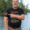 Custom Unisex T-Shirt With Design On Sleeve - Personalized Father's Day Birthday Gifts For Dad, Grandpa - Top Dad Energy