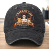 Custom Vintage Washed Denim Baseball Cap - Personalized Mother's Day, Father's Day Birthday Gifts For Cat Lovers, Cat Mom And Dad - Best Friend With Four Paws