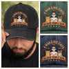 Custom Vintage Washed Denim Baseball Cap - Personalized Mother's Day, Father's Day Birthday Gifts For Cat Lovers, Cat Mom And Dad - Best Friend With Four Paws