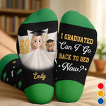 Custom Crew Socks - Personalized Graduation Gifts For Him, Her - Hard Work Turns Into Success