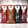 Custom Leather Wine Bag - Personalized Best Friend Birthday Gifts For Women, Besties, Sisters, BFF - Our Letters, Our Story