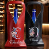 Custom Leather Wine Bag - Personalized Best Friend Birthday Gifts For Women, Besties, Sisters, BFF - Our Letters, Our Story