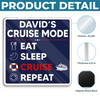 Custom Cruise Ship Door Magnet - Personalized Summer Vacation And Travel Gifts For Mom, Dad, Brother, Sister, Kids - Family Cruise Mode On
