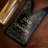 Custom Leather Wine Bag - Personalized Father's Day Birthday Gifts For Dad, Grandpa - First Dad, Now Grandpa Forever