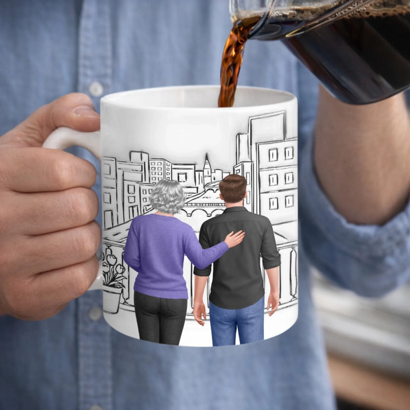 Custom 3D Inflated Effect Printed Mug - Personalized Father's Day Birthday Gifts For Son - So Proud Watching You Become A Dad