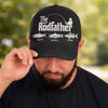 Custom Hat, All Over Print Classic Cap - Personalized Father's Day Fishing Gifts For Fisherman, Dad - The Rodfather