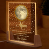 Custom Shaped 3D LED Walnut Night Light - Personalized Mother's Day Gifts For Mom, Grandma - Love You To The Moon And Back
