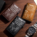 Custom Pop-Up Leather Wallet - Personalized Father's Day Birthday Gifts For Dad, Grandpa - Dad Means Everything