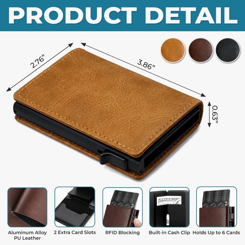 Custom Pop-Up Leather Wallet - Personalized Father's Day Birthday Gifts For Dad, Grandpa - Dad Means Everything