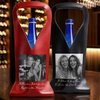 Custom Photo Leather Wine Bag - Personalized Best Friend Birthday Gifts For Women, Besties, Sisters, BFF - My Favorite Unpaid Therapist