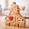 Custom Shaped Wooden Art Puzzle - Personalized Mother's Day Birthday Gifts For Mom, Grandma - Together Tall, Together Strong
