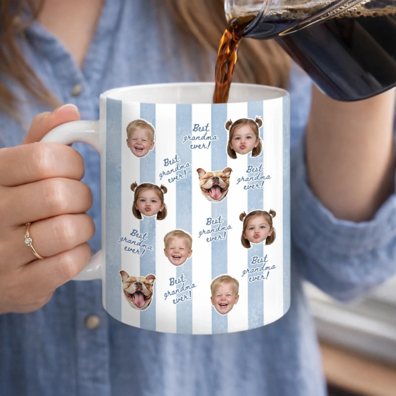 Custom Photo Mug - Personalized Mother's Day, Baby Shower, Gender Reveal Gifts For New Moms, New Grandma - Grandkids Make Everything Better