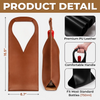 Custom Leather Wine Bag - Personalized Father's Day Birthday Gifts For Dad, Grandpa - Savor The Moment