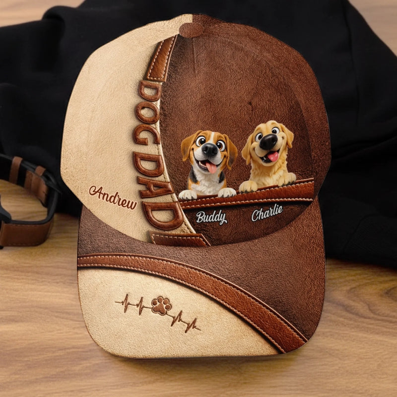 Custom Hat, All Over Print Classic Cap - Personalized Birthday Gifts For Dog Lovers, Dog Dad And Mom - Forever Loved By Wagging Tails