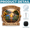 Custom Door Magnet - Personalized Anniversary Wedding Camping Gifts For Campers, Husband And Wife, Him And Her - Camping Partners For Life
