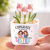 Custom Glass Everlasting Tulips - Personalized Best Friend Birthday Gifts For Women, Besties, Sisters, BFF -  Congrats, You Got Me