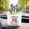Custom Glass Everlasting Tulips - Personalized Best Friend Birthday Gifts For Women, Besties, Sisters, BFF -  Congrats, You Got Me