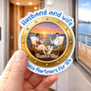 Custom Cruise Ship Door Magnet - Personalized Summer Vacation And Travel Gifts For Husband And Wife, Him And Her - Cruise Partners For Life