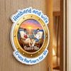 Custom Cruise Ship Door Magnet - Personalized Summer Vacation And Travel Gifts For Husband And Wife, Him And Her - Cruise Partners For Life