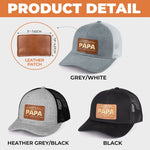 Custom Leather Patch Hat - Personalized Father's Day Birthday Gifts For Dad, Grandpa - Legendary Grandpa Vibes