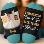 Custom Crew Socks - Personalized Graduation Gifts For Him, Her - Hard Work Turns Into Success