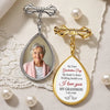 Custom Photo Teardrop Pin - Personalized Memorial Sympathy Graduation Gifts For Him, Her - With Me Every Step