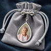 Custom Photo Teardrop Pin - Personalized Memorial Sympathy Graduation Gifts For Him, Her - With Me Every Step