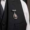 Custom Photo Teardrop Pin - Personalized Memorial Sympathy Graduation Gifts For Him, Her - Forever In My Heart