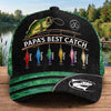 Custom Hat, All Over Print Classic Cap - Personalized Father's Day Fishing Gifts For Fisherman, Dad, Grandpa - My Best Catch Ever