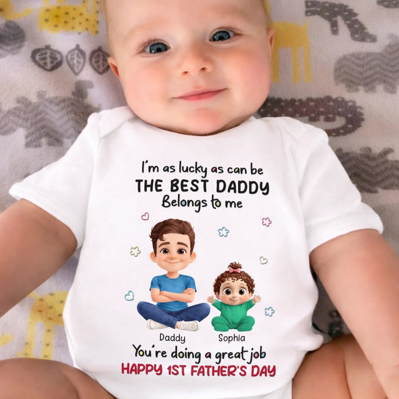 Custom Baby Onesie - Personalized Baby Shower, Gender Reveal Gifts For New Moms, New Dads, New Parents - Tiny Hands, Big Love