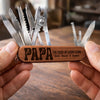 Custom 15-in-1 Pocket Multi Tool - Personalized Father's Day Birthday Gifts For Dad, Grandpa - Forever Grateful For Dad