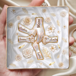 Custom 3D Inflated Effect Printed Full-Print Jewelry Dish - Personalized Mother's Day Birthday Gifts For Mom, Grandma - Her Love Holds Us Close