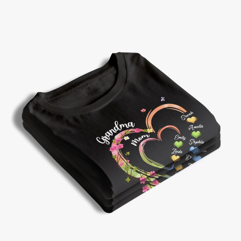 Custom Unisex T-shirt, Premium T-shirt, Hoodie - Personalized Mother's Day Gifts For Mom, Grandma - Love Only Grows Stronger