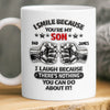 Custom 3D Inflated Effect Printed Mug - Personalized Birthday Gifts For Son - Dad And Son, Forever Team