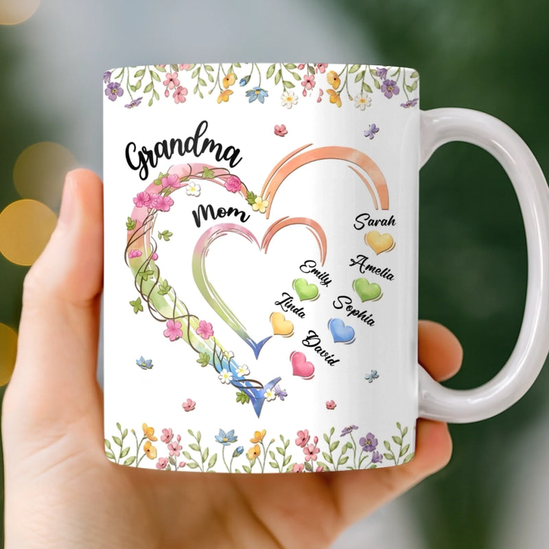 Custom Mug - Personalized Mother's Day Birthday Gifts For Mom, Grandma - Every Name Here
Is A Piece Of Love