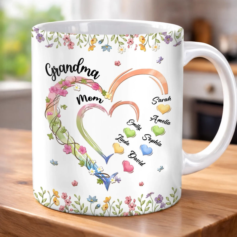 Custom Mug - Personalized Mother's Day Birthday Gifts For Mom, Grandma - Every Name Here
Is A Piece Of Love