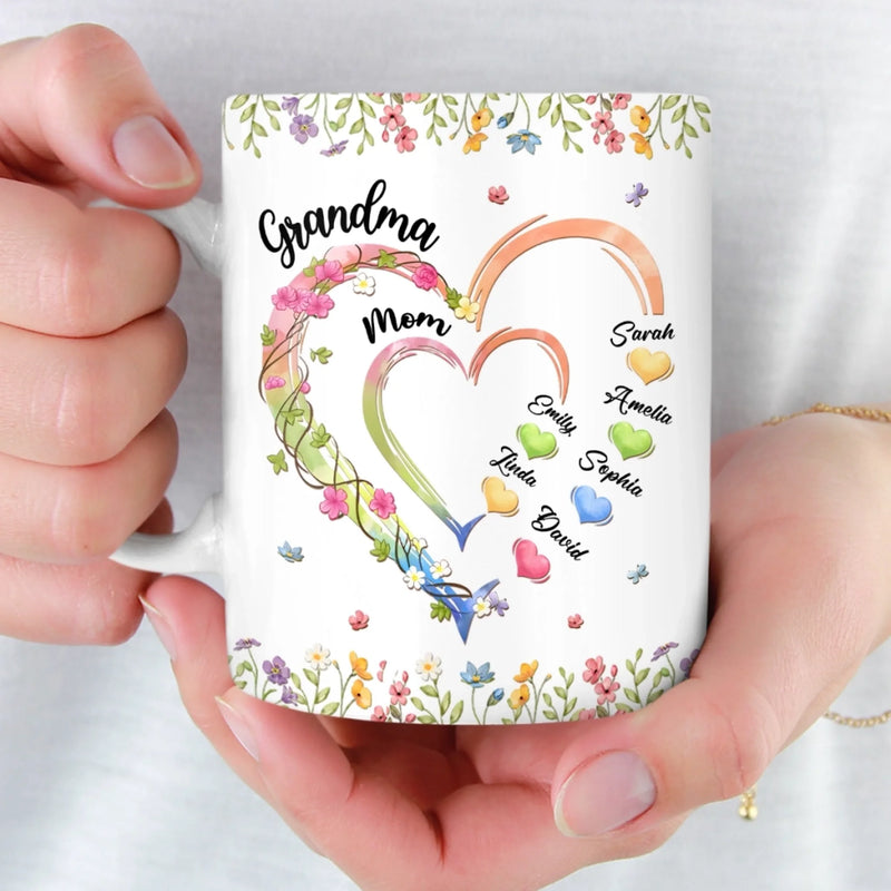 Custom Mug - Personalized Mother's Day Birthday Gifts For Mom, Grandma - Every Name Here
Is A Piece Of Love