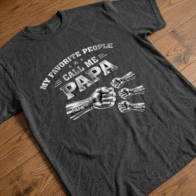 Custom Unisex T-shirt, Premium T-shirt, Hoodie - Personalized Father's Day Birthday Gifts For Dad, Grandpa - My Forever Hero