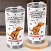 Custom 3D Inflated Effect Printed Tumbler - Personalized Mother's Day Gifts For Dog Cat Lovers, Dog Dad And Mom, Cat Owners - Her Favorite Little Troublemaker