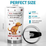 Custom 3D Inflated Effect Printed Tumbler - Personalized Mother's Day Gifts For Dog Cat Lovers, Dog Dad And Mom, Cat Owners - Her Favorite Little Troublemaker